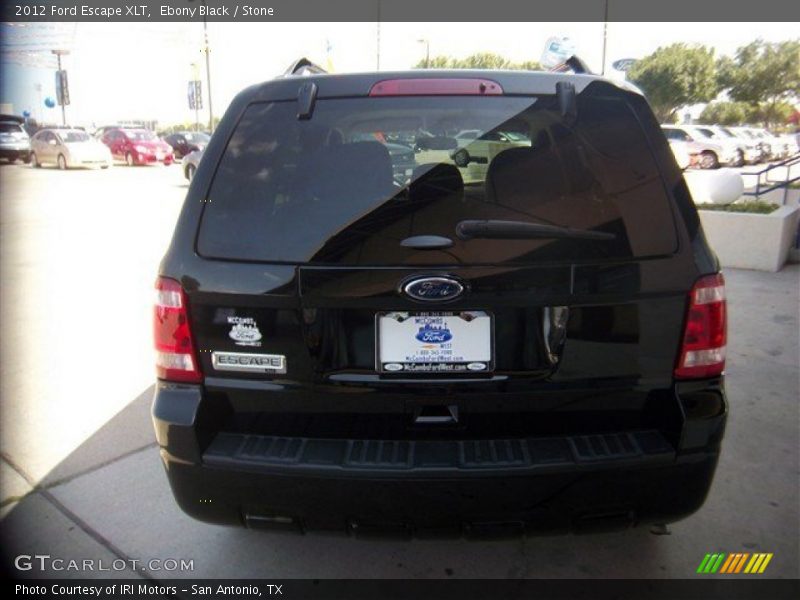 Ebony Black / Stone 2012 Ford Escape XLT