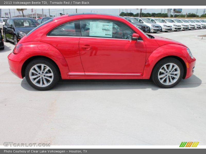 Tornado Red / Titan Black 2013 Volkswagen Beetle TDI