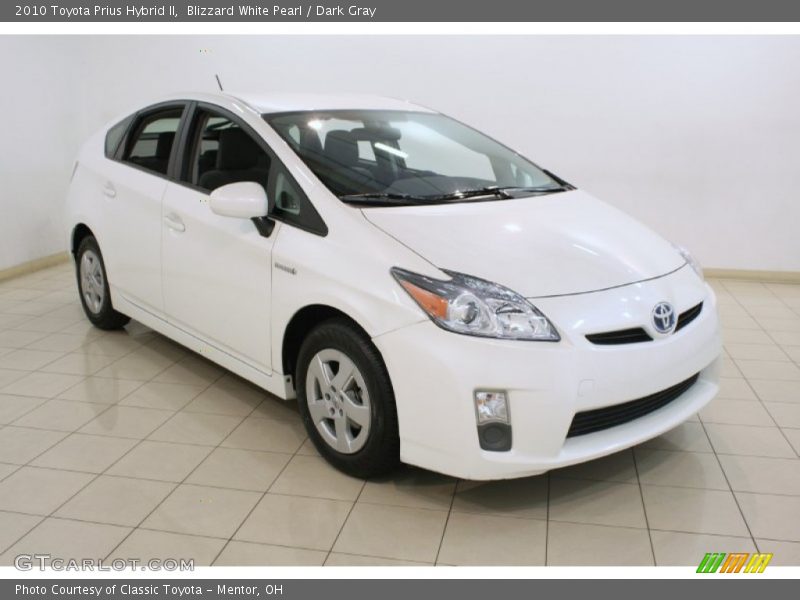 Blizzard White Pearl / Dark Gray 2010 Toyota Prius Hybrid II
