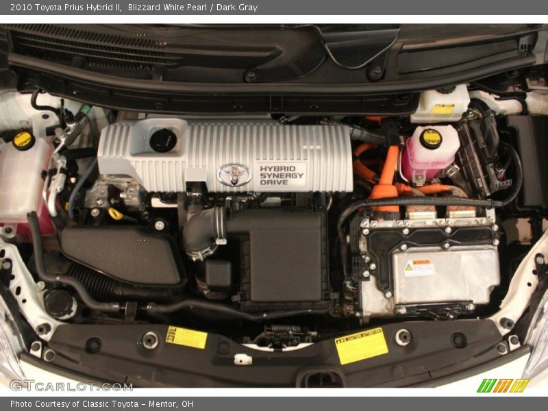 Blizzard White Pearl / Dark Gray 2010 Toyota Prius Hybrid II