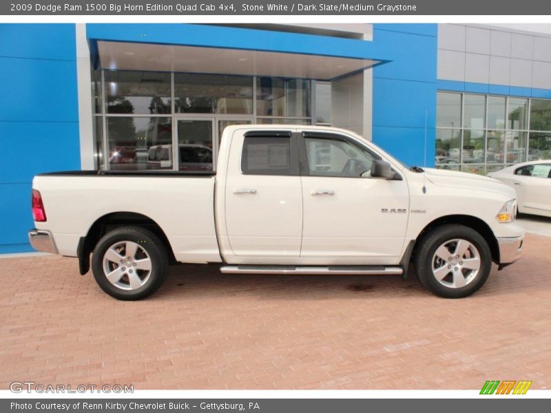 Stone White / Dark Slate/Medium Graystone 2009 Dodge Ram 1500 Big Horn Edition Quad Cab 4x4