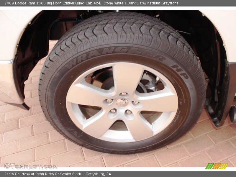 Stone White / Dark Slate/Medium Graystone 2009 Dodge Ram 1500 Big Horn Edition Quad Cab 4x4