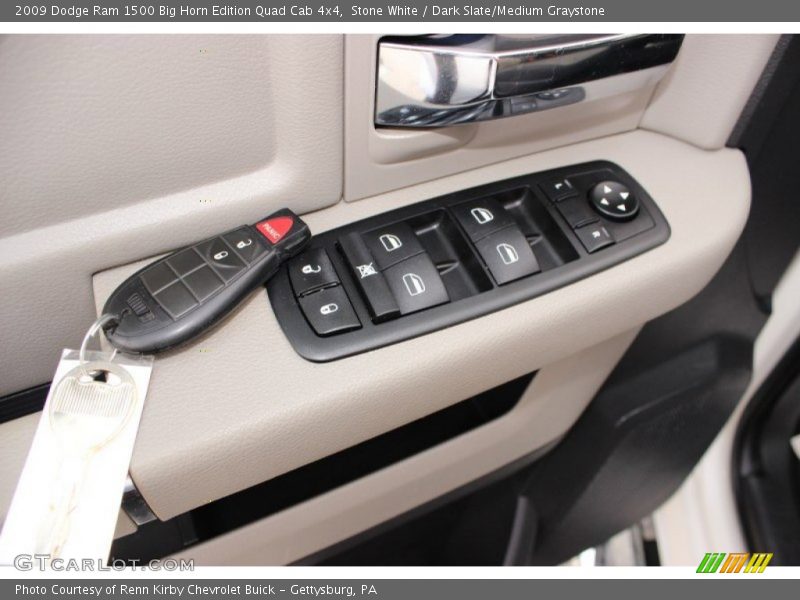 Stone White / Dark Slate/Medium Graystone 2009 Dodge Ram 1500 Big Horn Edition Quad Cab 4x4