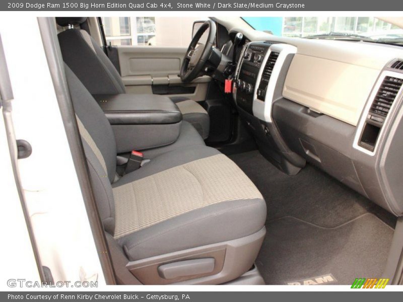 Stone White / Dark Slate/Medium Graystone 2009 Dodge Ram 1500 Big Horn Edition Quad Cab 4x4
