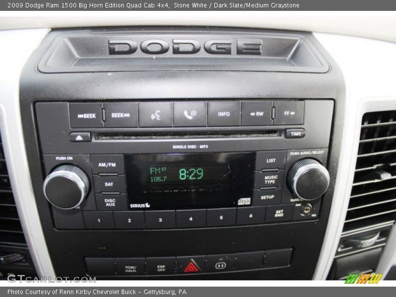 Stone White / Dark Slate/Medium Graystone 2009 Dodge Ram 1500 Big Horn Edition Quad Cab 4x4