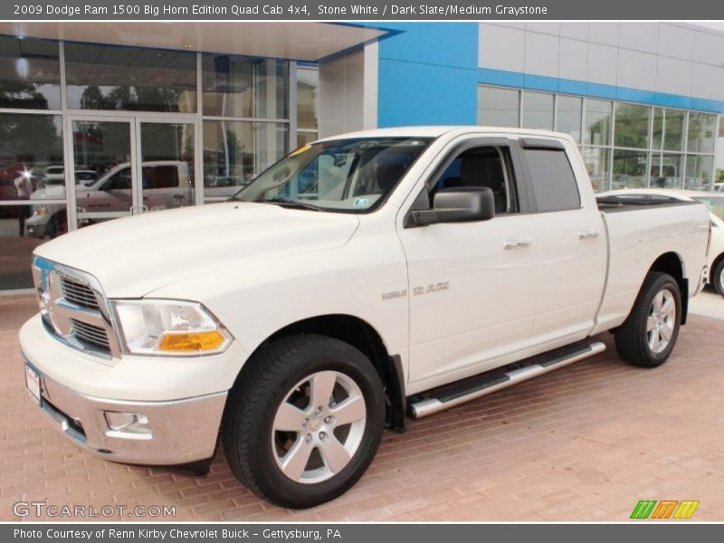 Stone White / Dark Slate/Medium Graystone 2009 Dodge Ram 1500 Big Horn Edition Quad Cab 4x4