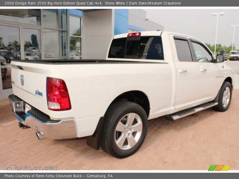 Stone White / Dark Slate/Medium Graystone 2009 Dodge Ram 1500 Big Horn Edition Quad Cab 4x4