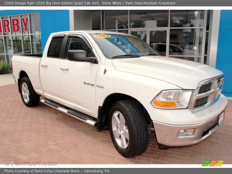 Stone White / Dark Slate/Medium Graystone 2009 Dodge Ram 1500 Big Horn Edition Quad Cab 4x4