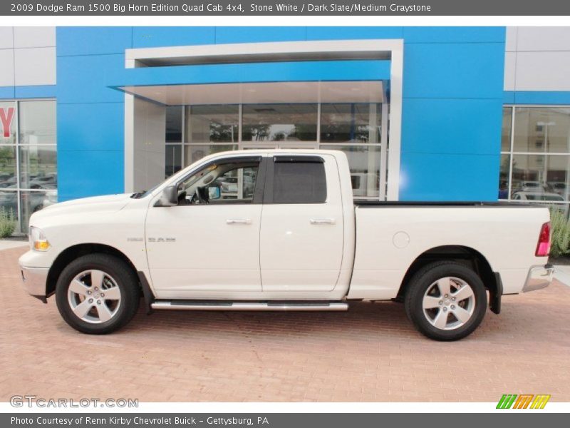 Stone White / Dark Slate/Medium Graystone 2009 Dodge Ram 1500 Big Horn Edition Quad Cab 4x4