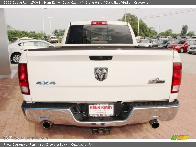 Stone White / Dark Slate/Medium Graystone 2009 Dodge Ram 1500 Big Horn Edition Quad Cab 4x4