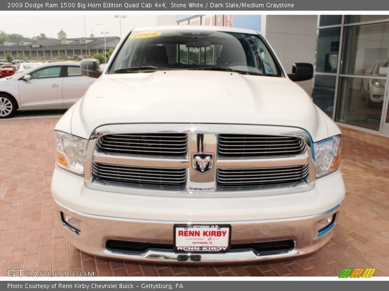 Stone White / Dark Slate/Medium Graystone 2009 Dodge Ram 1500 Big Horn Edition Quad Cab 4x4