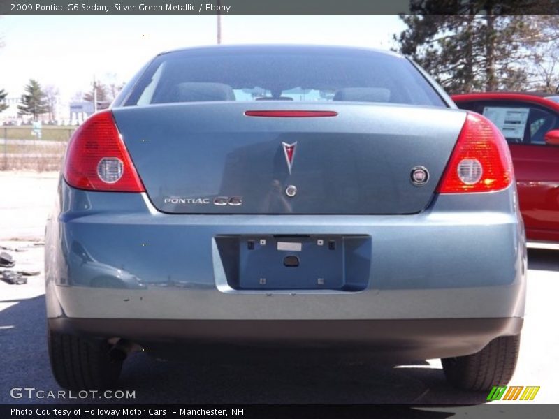 Silver Green Metallic / Ebony 2009 Pontiac G6 Sedan