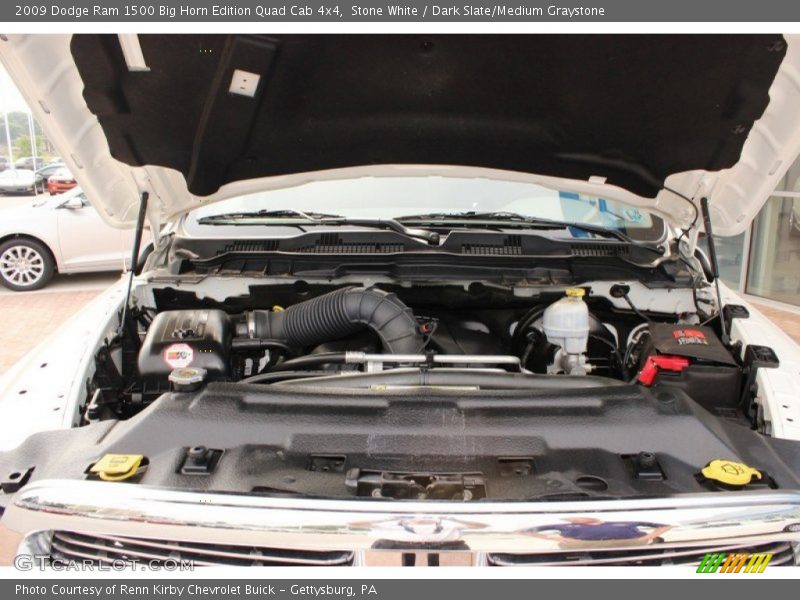 Stone White / Dark Slate/Medium Graystone 2009 Dodge Ram 1500 Big Horn Edition Quad Cab 4x4