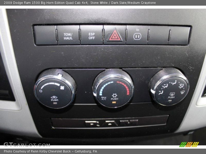 Stone White / Dark Slate/Medium Graystone 2009 Dodge Ram 1500 Big Horn Edition Quad Cab 4x4