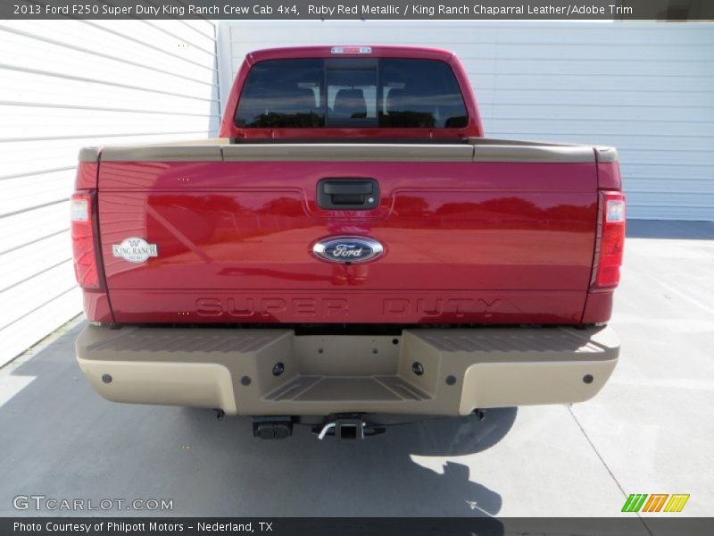Ruby Red Metallic / King Ranch Chaparral Leather/Adobe Trim 2013 Ford F250 Super Duty King Ranch Crew Cab 4x4