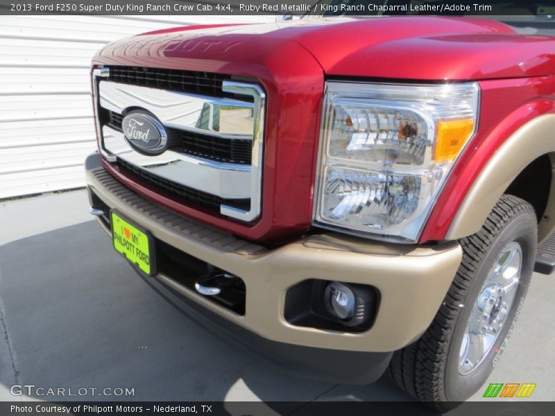 Ruby Red Metallic / King Ranch Chaparral Leather/Adobe Trim 2013 Ford F250 Super Duty King Ranch Crew Cab 4x4