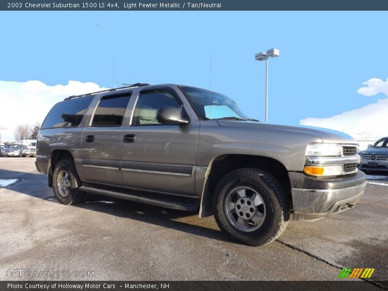 Light Pewter Metallic / Tan/Neutral 2003 Chevrolet Suburban 1500 LS 4x4