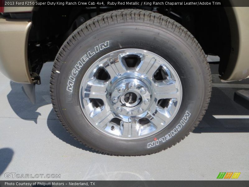 Ruby Red Metallic / King Ranch Chaparral Leather/Adobe Trim 2013 Ford F250 Super Duty King Ranch Crew Cab 4x4
