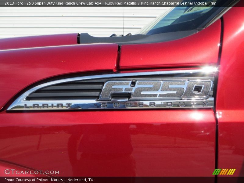 Ruby Red Metallic / King Ranch Chaparral Leather/Adobe Trim 2013 Ford F250 Super Duty King Ranch Crew Cab 4x4