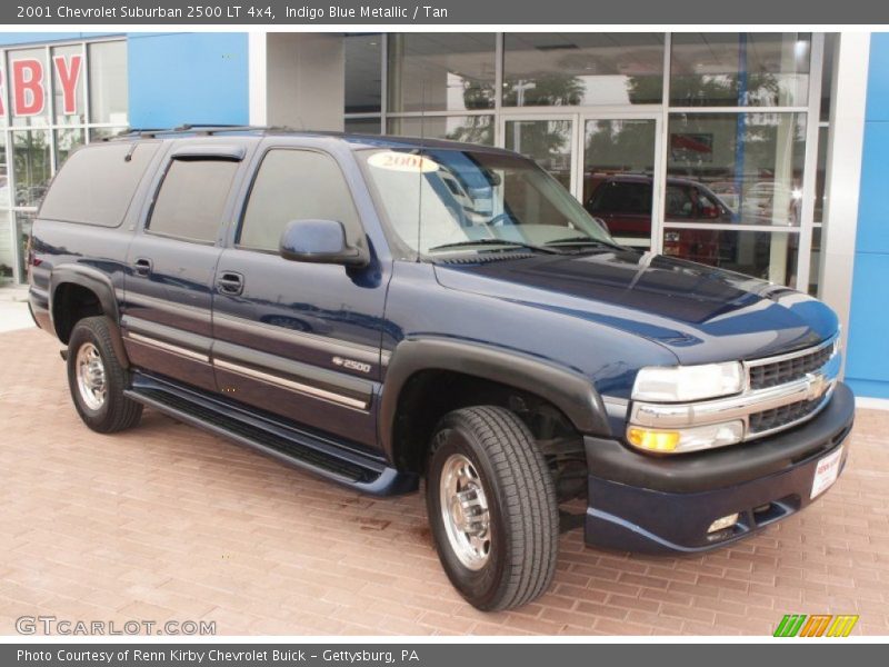 Indigo Blue Metallic / Tan 2001 Chevrolet Suburban 2500 LT 4x4