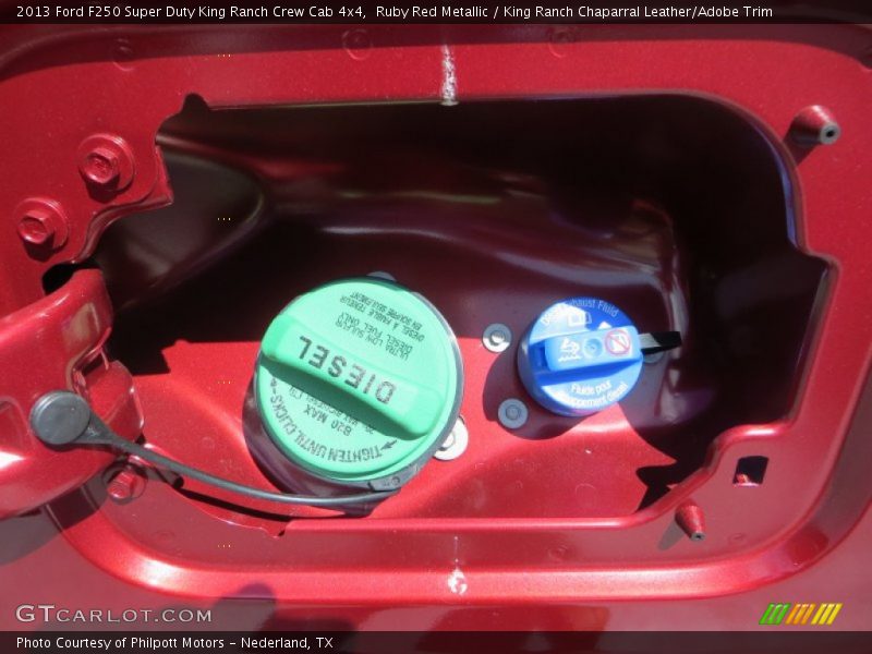 Ruby Red Metallic / King Ranch Chaparral Leather/Adobe Trim 2013 Ford F250 Super Duty King Ranch Crew Cab 4x4