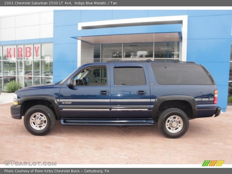 Indigo Blue Metallic / Tan 2001 Chevrolet Suburban 2500 LT 4x4