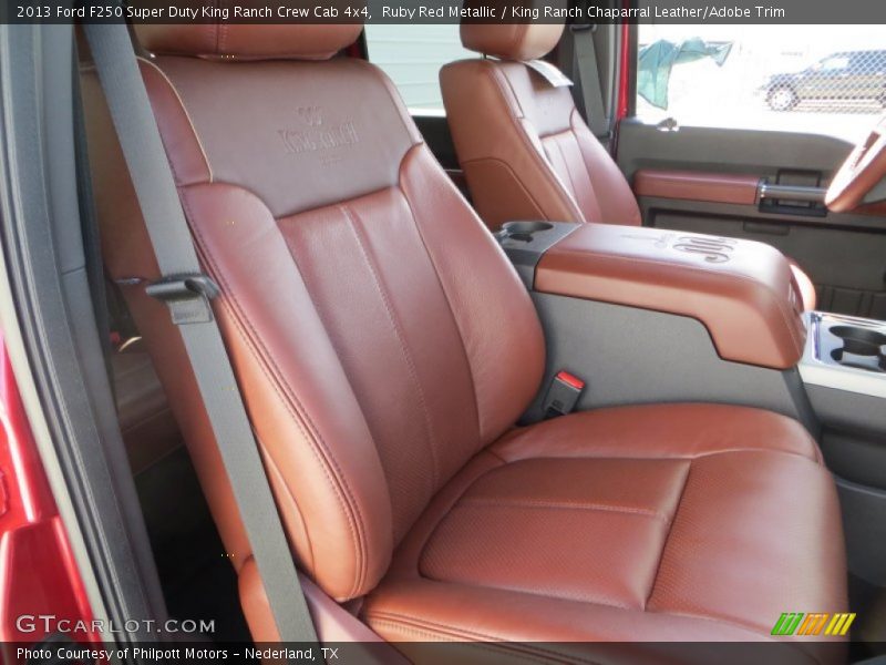 Ruby Red Metallic / King Ranch Chaparral Leather/Adobe Trim 2013 Ford F250 Super Duty King Ranch Crew Cab 4x4