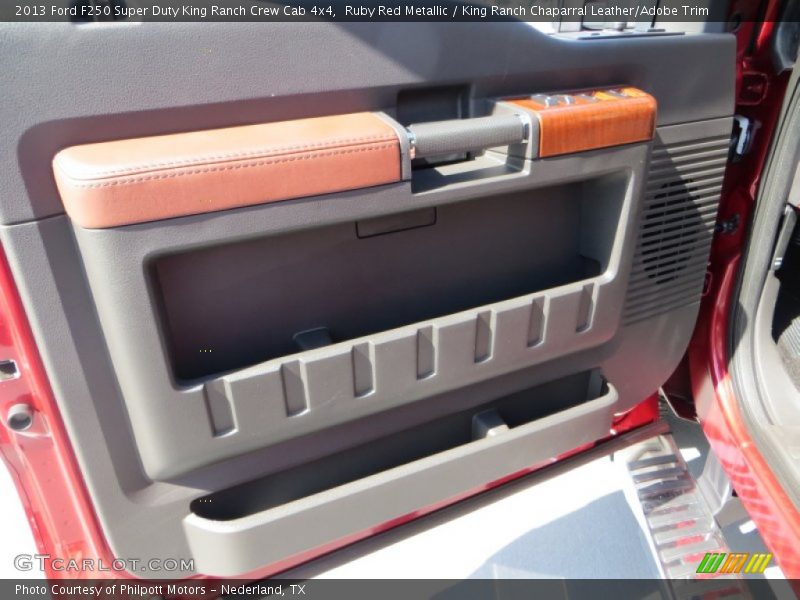 Ruby Red Metallic / King Ranch Chaparral Leather/Adobe Trim 2013 Ford F250 Super Duty King Ranch Crew Cab 4x4