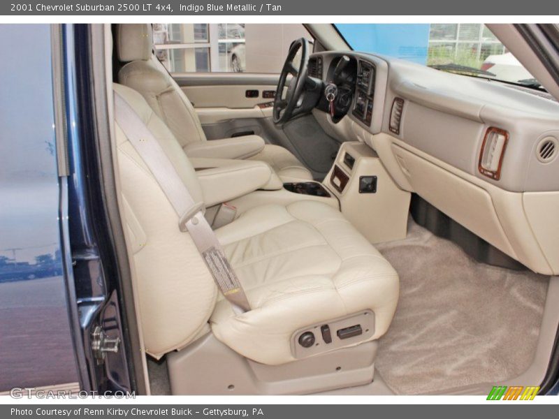 Indigo Blue Metallic / Tan 2001 Chevrolet Suburban 2500 LT 4x4