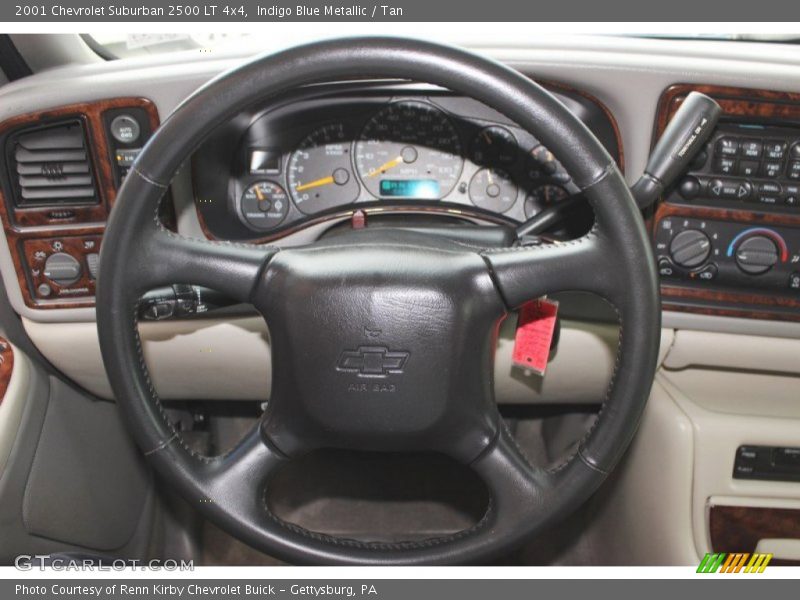 Indigo Blue Metallic / Tan 2001 Chevrolet Suburban 2500 LT 4x4