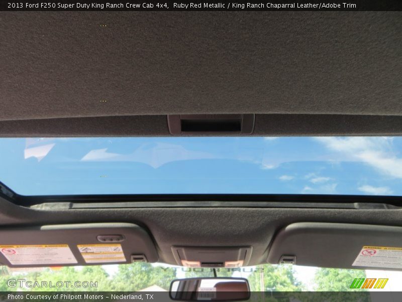 Ruby Red Metallic / King Ranch Chaparral Leather/Adobe Trim 2013 Ford F250 Super Duty King Ranch Crew Cab 4x4