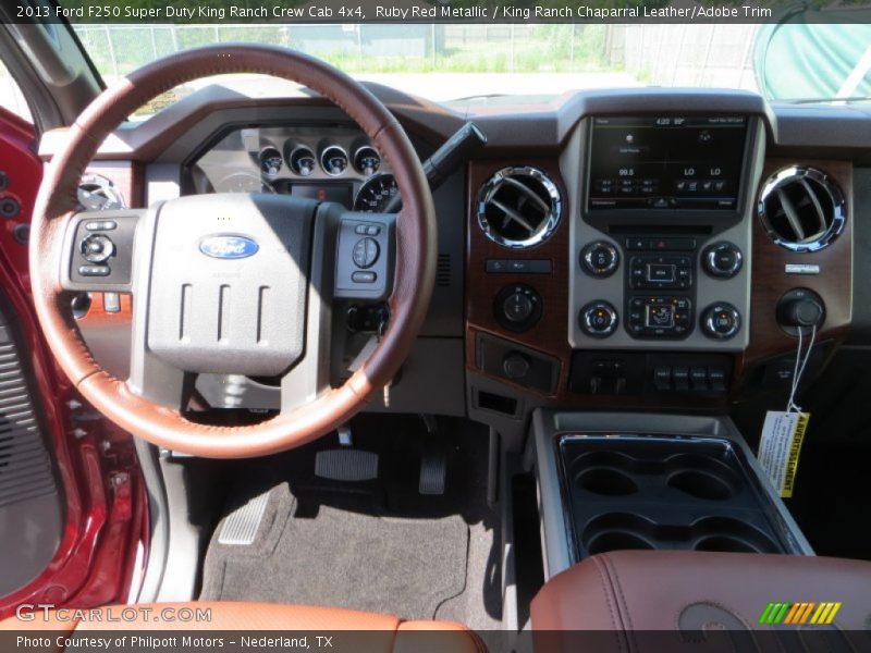 Ruby Red Metallic / King Ranch Chaparral Leather/Adobe Trim 2013 Ford F250 Super Duty King Ranch Crew Cab 4x4