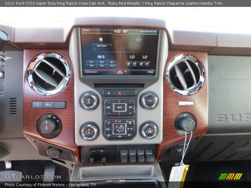 Ruby Red Metallic / King Ranch Chaparral Leather/Adobe Trim 2013 Ford F250 Super Duty King Ranch Crew Cab 4x4