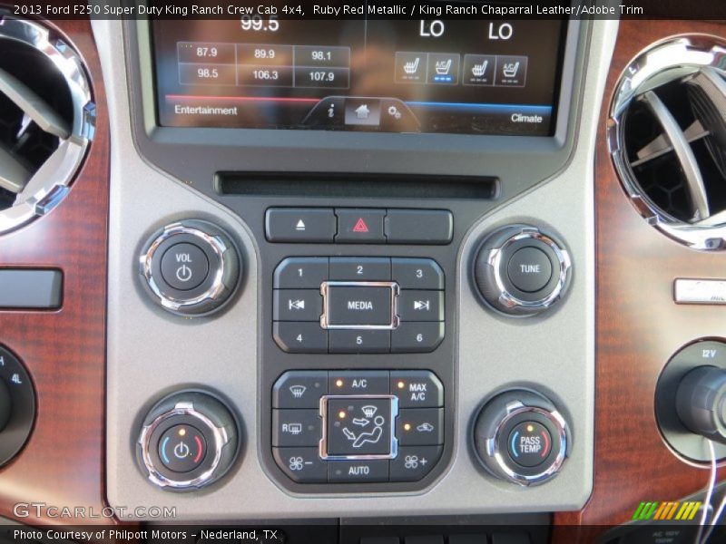 Ruby Red Metallic / King Ranch Chaparral Leather/Adobe Trim 2013 Ford F250 Super Duty King Ranch Crew Cab 4x4