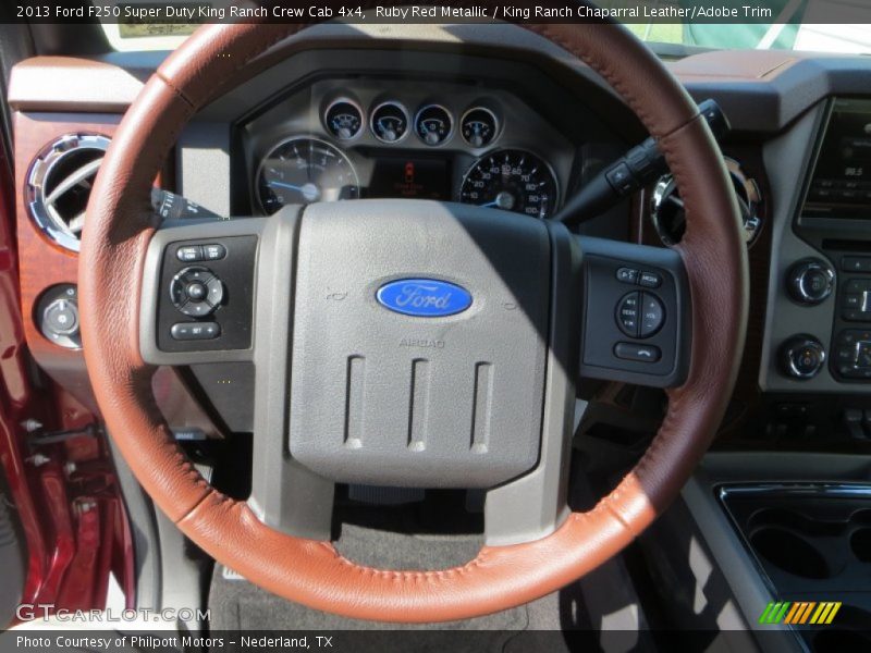 Ruby Red Metallic / King Ranch Chaparral Leather/Adobe Trim 2013 Ford F250 Super Duty King Ranch Crew Cab 4x4