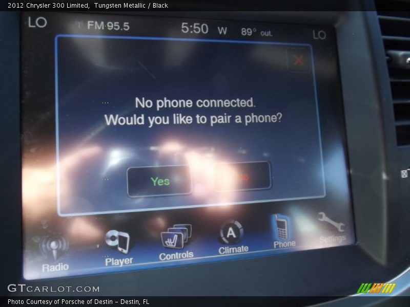 Tungsten Metallic / Black 2012 Chrysler 300 Limited