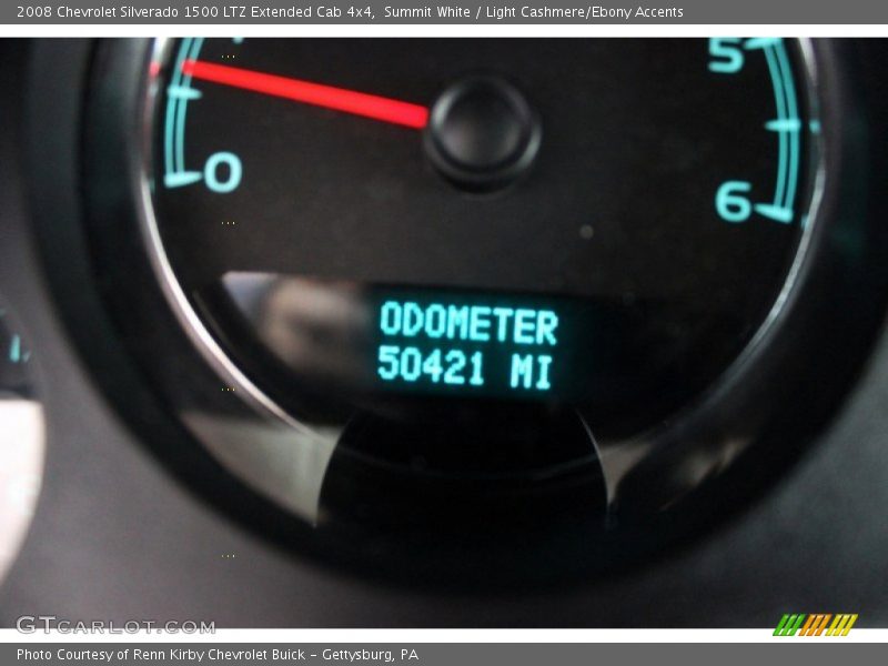 Summit White / Light Cashmere/Ebony Accents 2008 Chevrolet Silverado 1500 LTZ Extended Cab 4x4