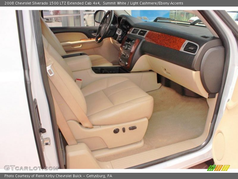  2008 Silverado 1500 LTZ Extended Cab 4x4 Light Cashmere/Ebony Accents Interior