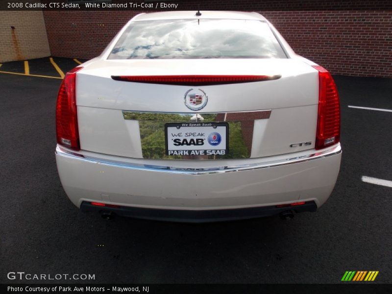 White Diamond Tri-Coat / Ebony 2008 Cadillac CTS Sedan