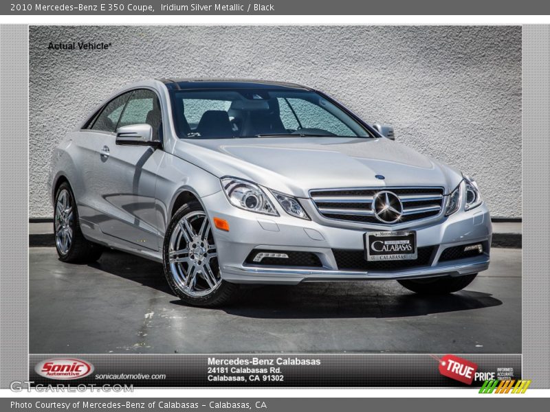 Iridium Silver Metallic / Black 2010 Mercedes-Benz E 350 Coupe