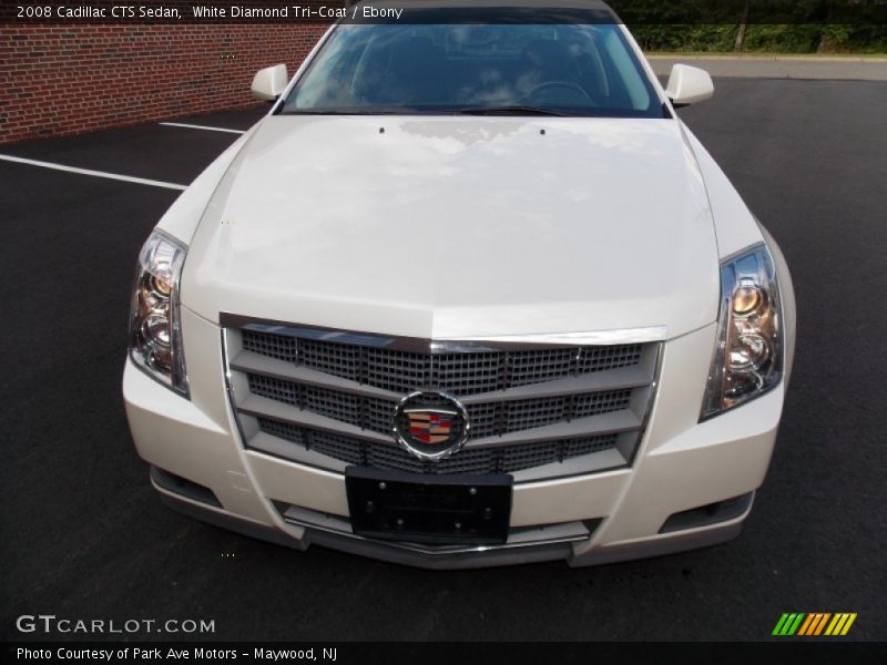 White Diamond Tri-Coat / Ebony 2008 Cadillac CTS Sedan