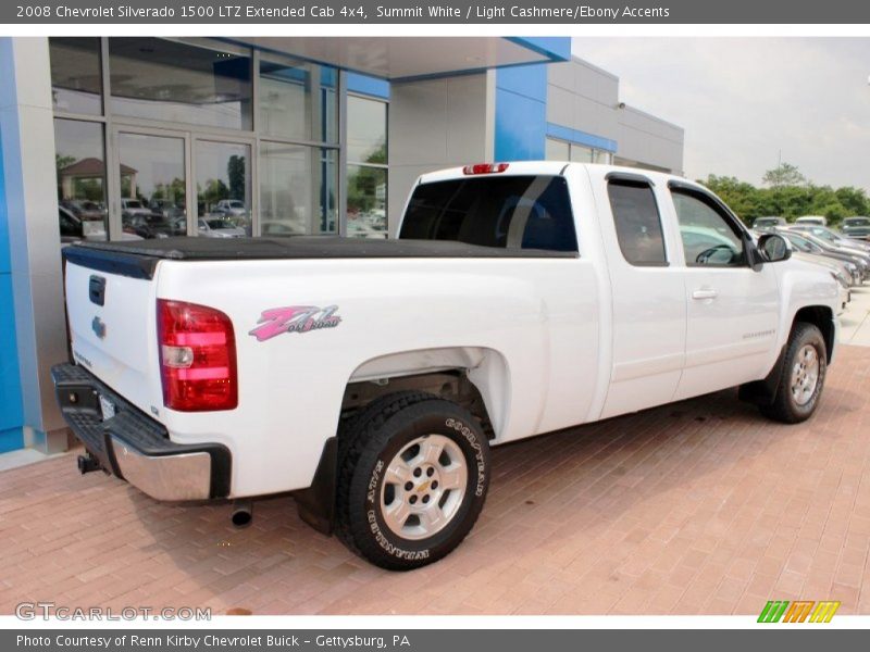 Summit White / Light Cashmere/Ebony Accents 2008 Chevrolet Silverado 1500 LTZ Extended Cab 4x4