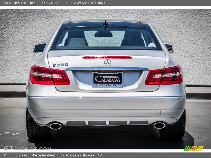 Iridium Silver Metallic / Black 2010 Mercedes-Benz E 350 Coupe