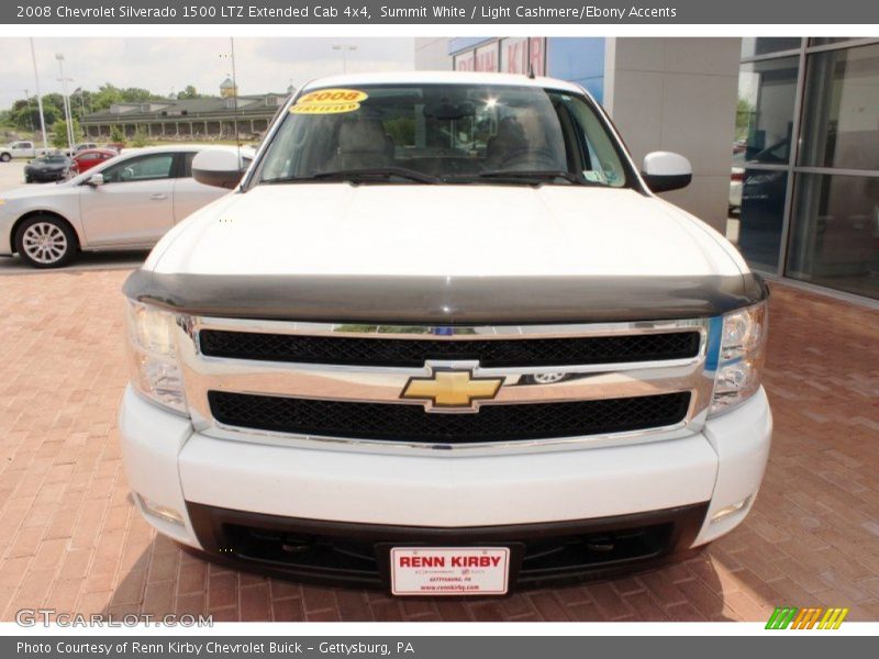 Summit White / Light Cashmere/Ebony Accents 2008 Chevrolet Silverado 1500 LTZ Extended Cab 4x4