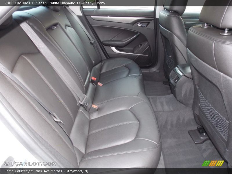 White Diamond Tri-Coat / Ebony 2008 Cadillac CTS Sedan