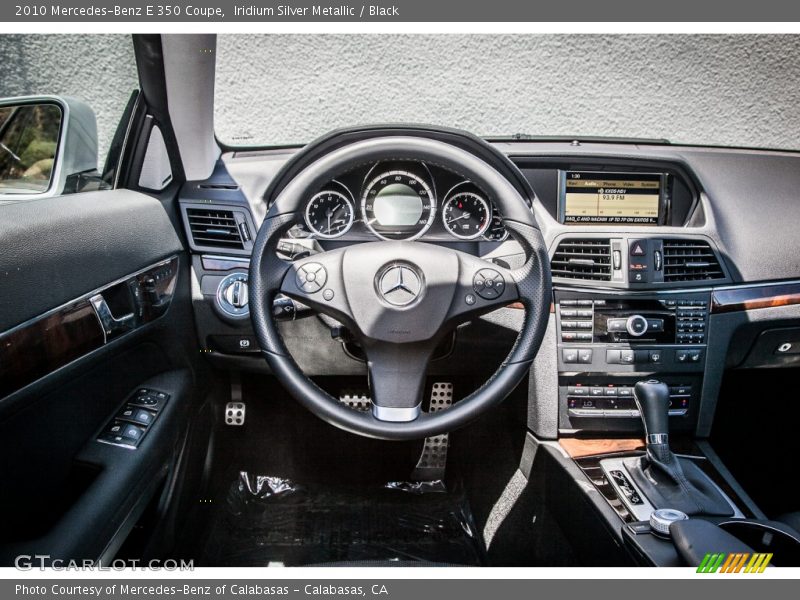 Iridium Silver Metallic / Black 2010 Mercedes-Benz E 350 Coupe