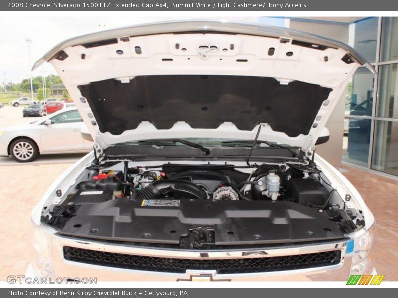 Summit White / Light Cashmere/Ebony Accents 2008 Chevrolet Silverado 1500 LTZ Extended Cab 4x4