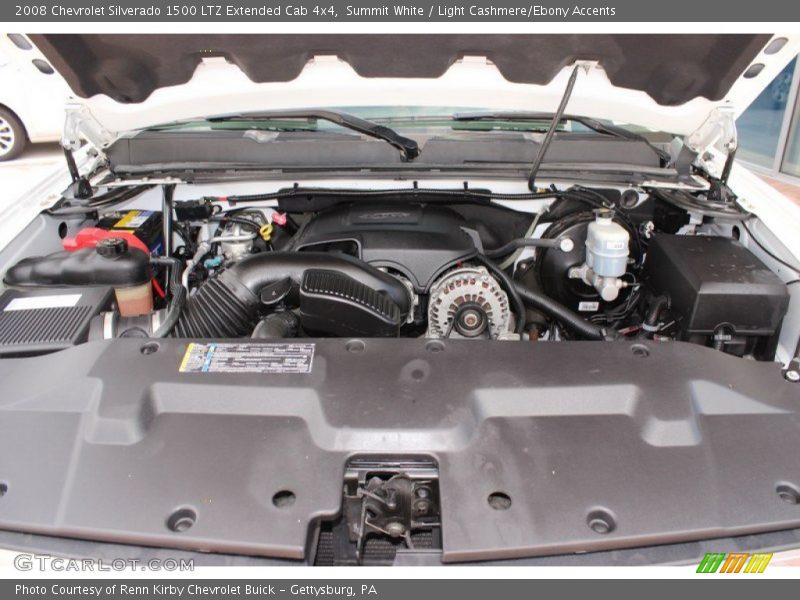 Summit White / Light Cashmere/Ebony Accents 2008 Chevrolet Silverado 1500 LTZ Extended Cab 4x4
