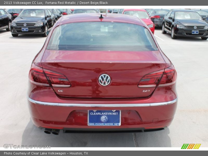 Fortana Red Metallic / Desert Beige/Black 2013 Volkswagen CC Lux