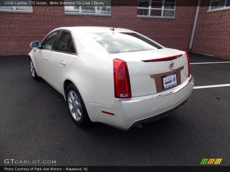 White Diamond Tri-Coat / Ebony 2008 Cadillac CTS Sedan